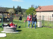 Čarodějnické odpoledne s rodiči na školní zahradě